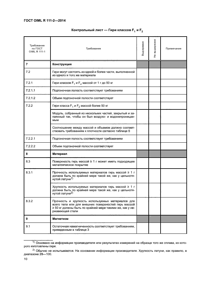 ГОСТ OIML R 111-2-2014