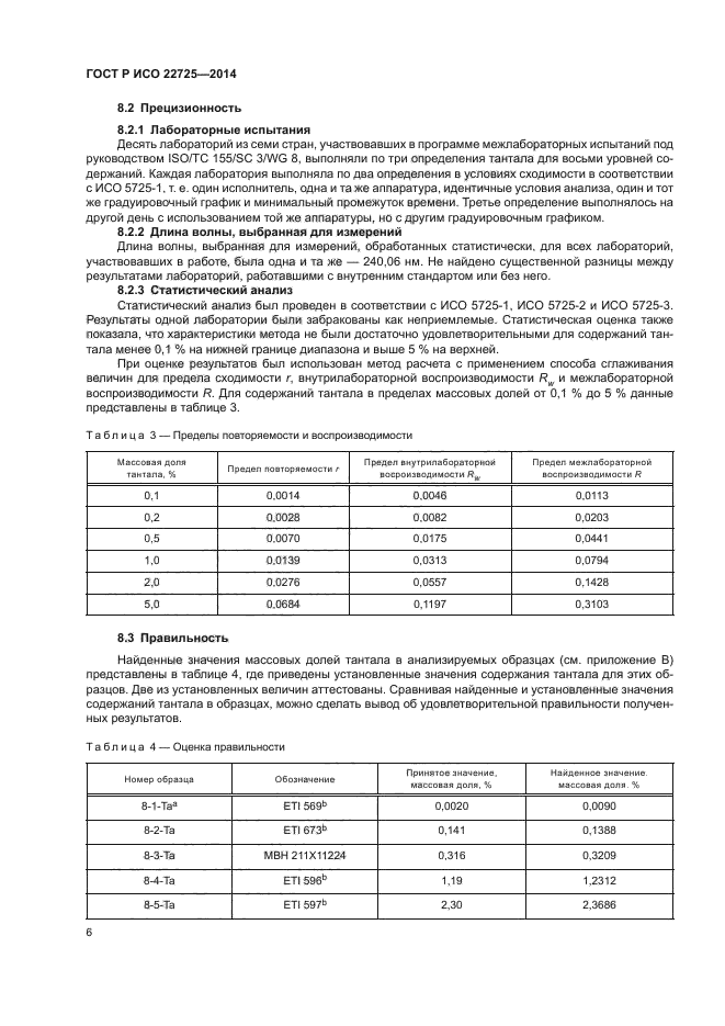 ГОСТ Р ИСО 22725-2014