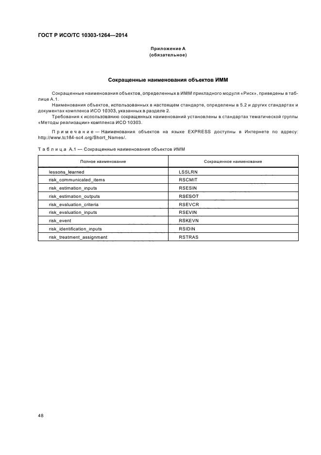 ГОСТ Р ИСО/ТС 10303-1264-2014