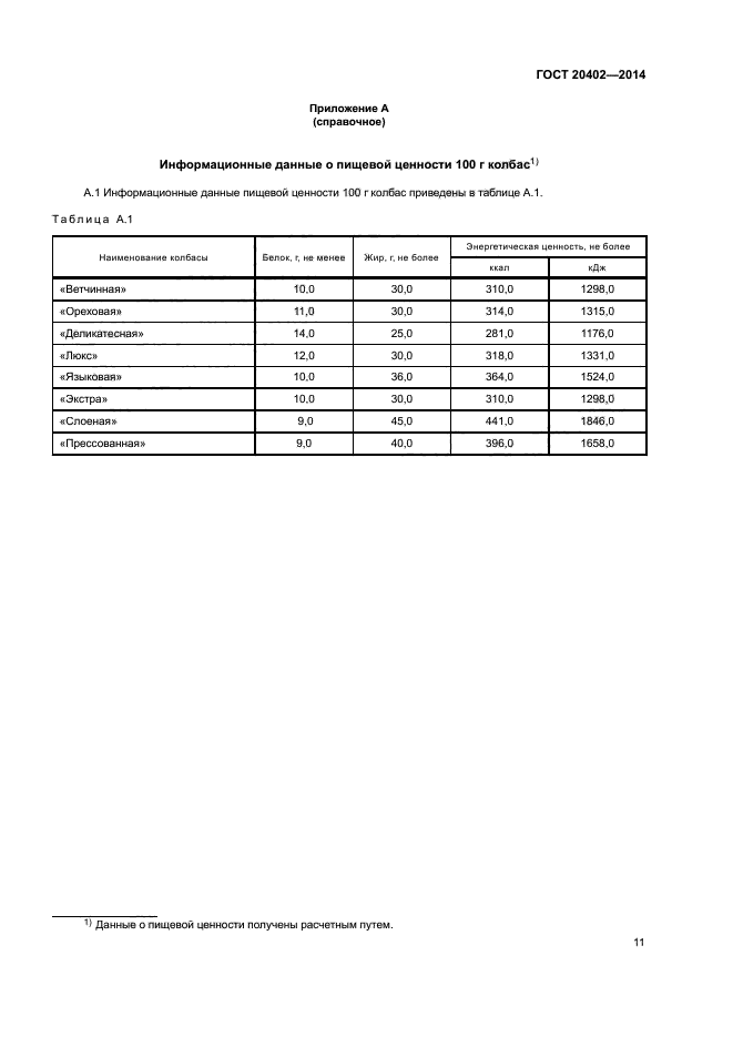 ГОСТ 20402-2014