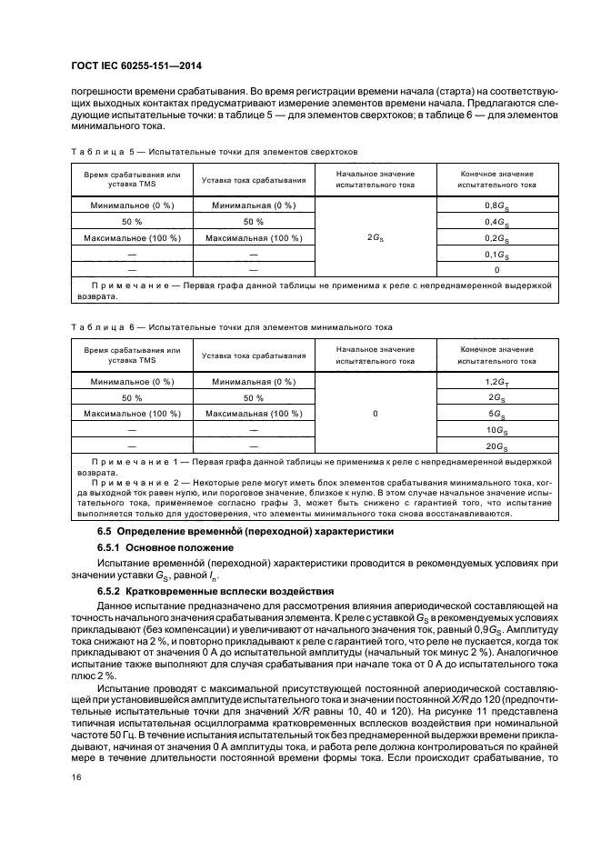 ГОСТ IEC 60255-151-2014