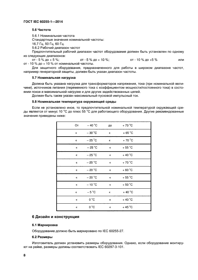 ГОСТ IEC 60255-1-2014