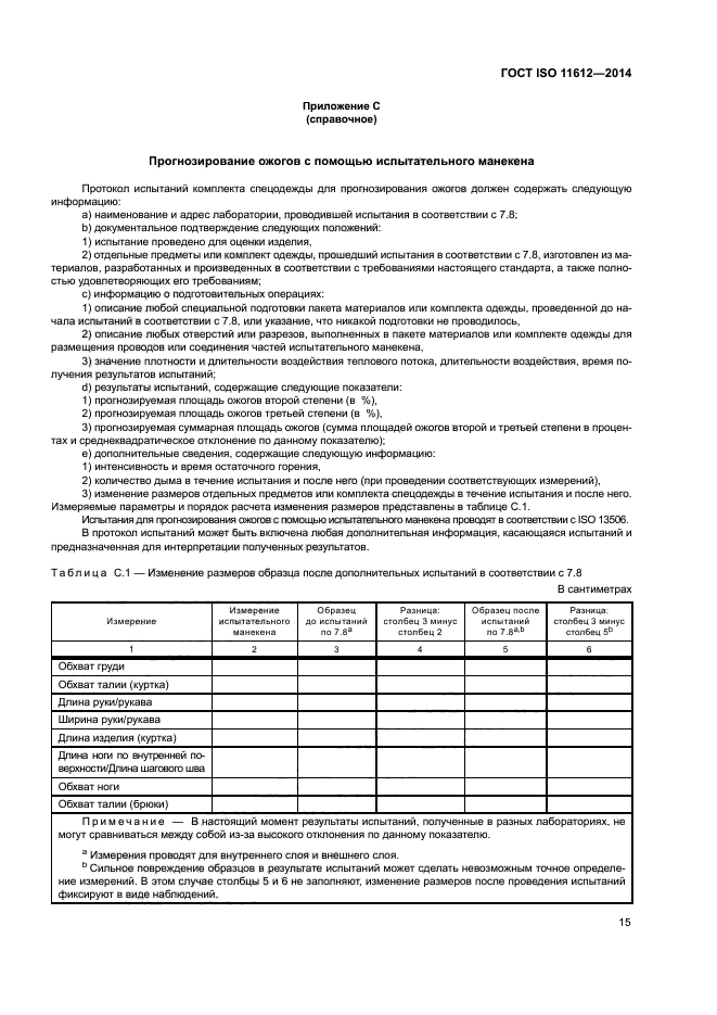 ГОСТ ISO 11612-2014