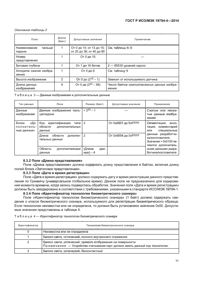 ГОСТ Р ИСО/МЭК 19794-4-2014