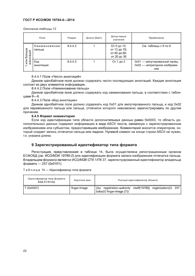 ГОСТ Р ИСО/МЭК 19794-4-2014