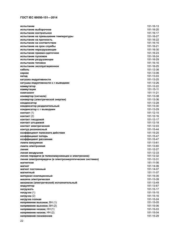 ГОСТ IEC 60050-151-2014