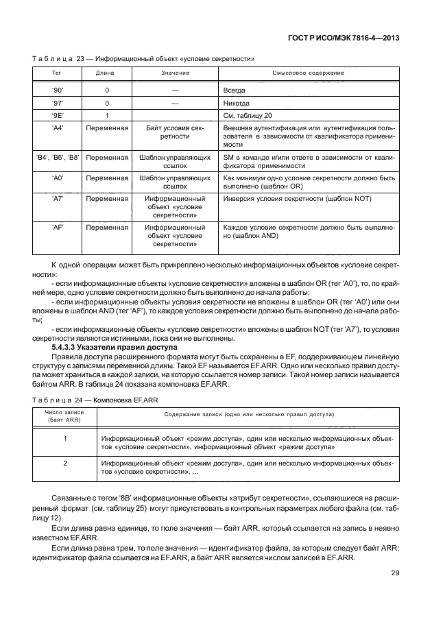 ГОСТ Р ИСО/МЭК 7816-4-2013