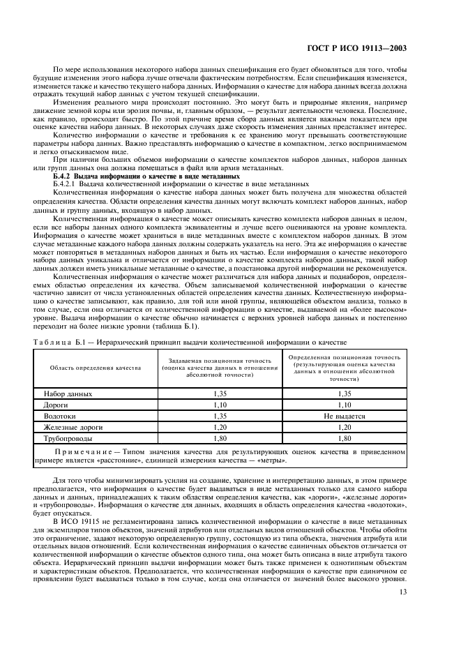 ГОСТ Р ИСО 19113-2003