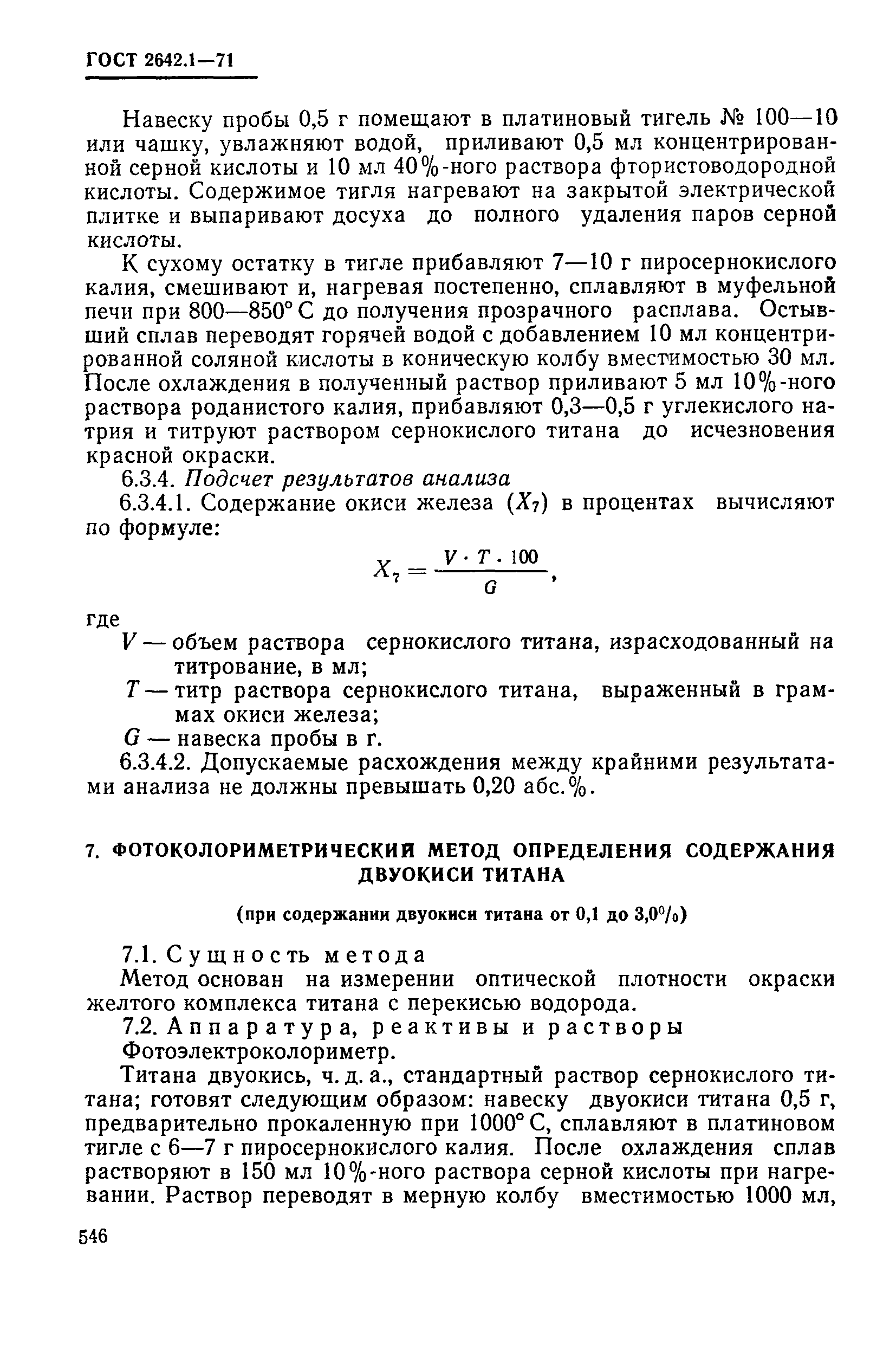 ГОСТ 2642.1-71