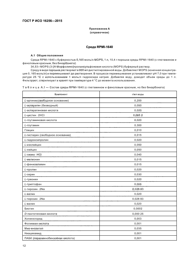 ГОСТ Р ИСО 16256-2015