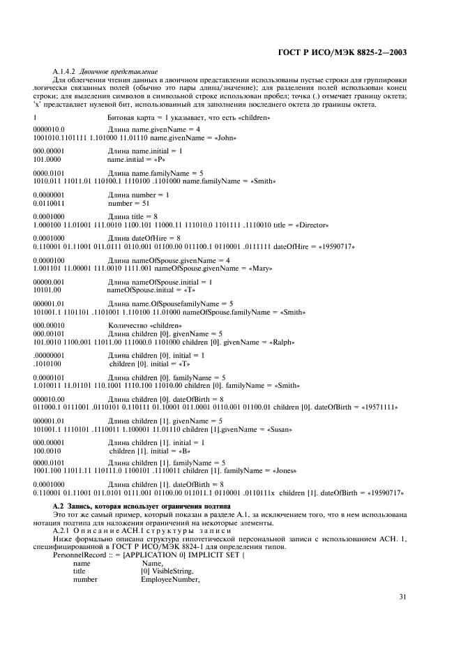 ГОСТ Р ИСО/МЭК 8825-2-2003