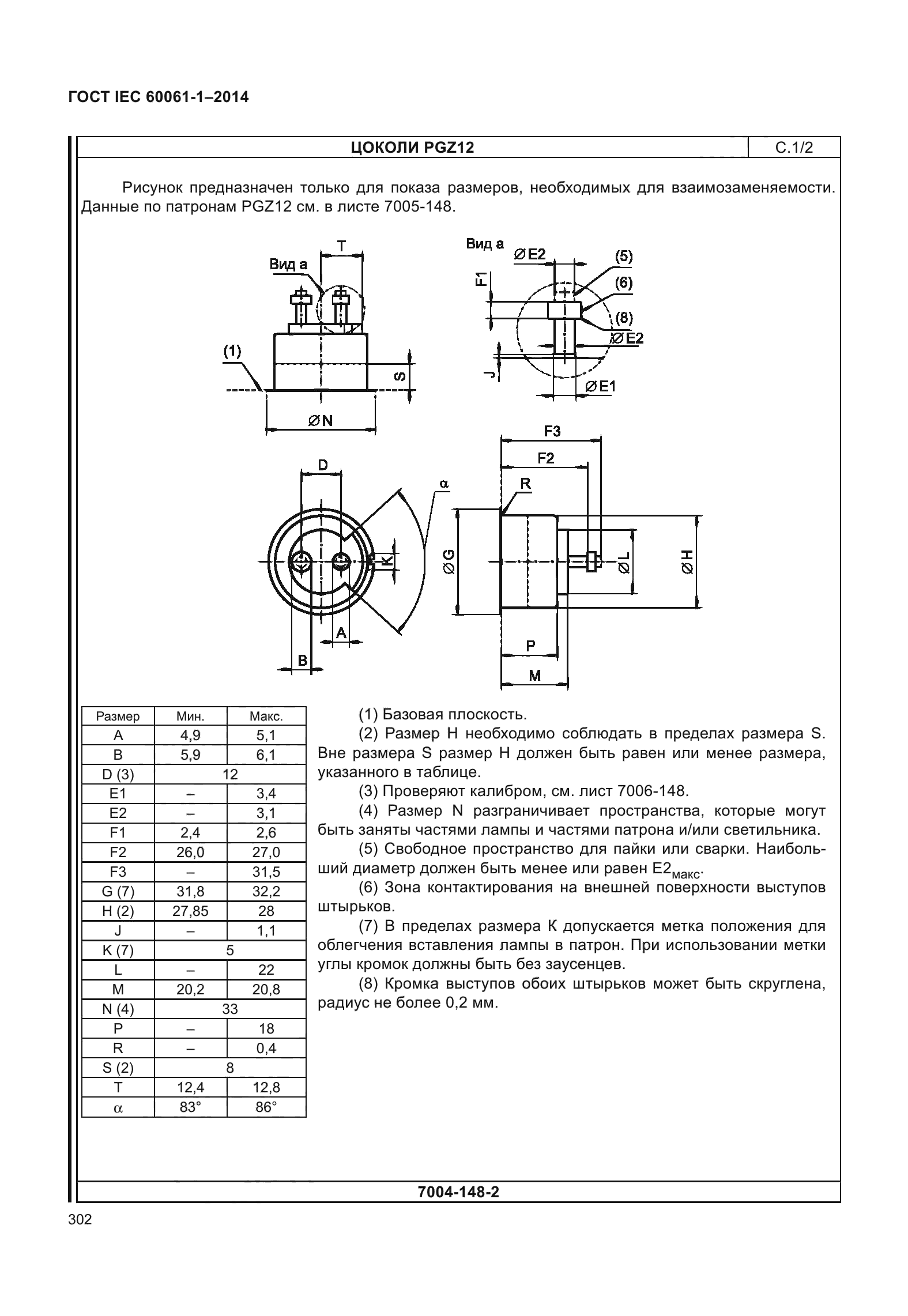 ГОСТ IEC 60061-1-2014