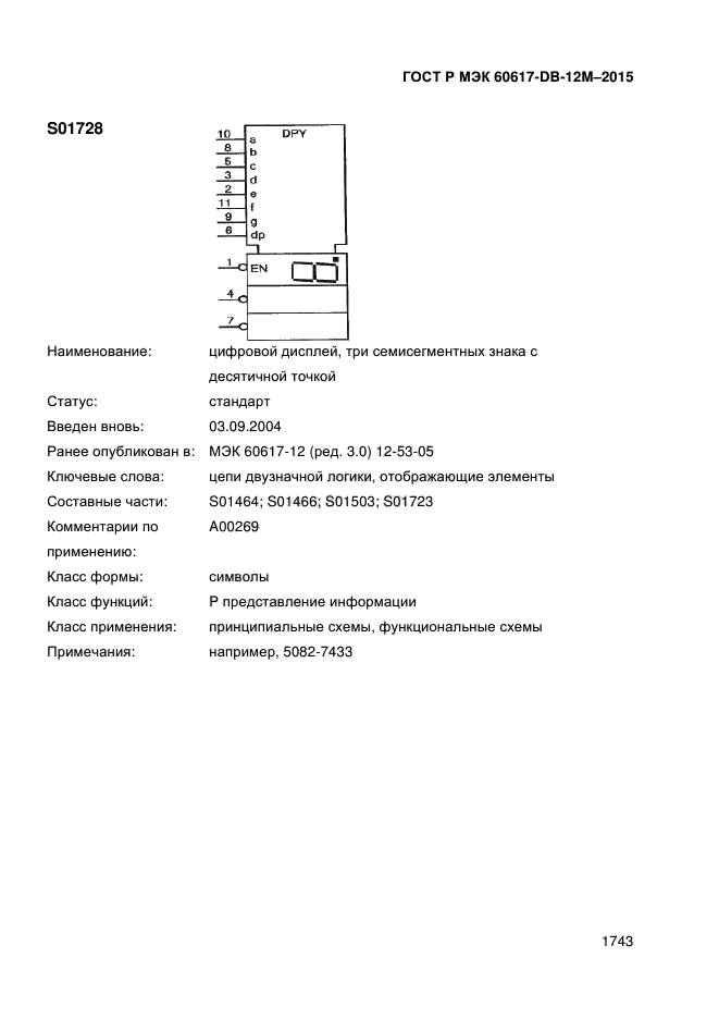 ГОСТ Р МЭК 60617-DB-12M-2015