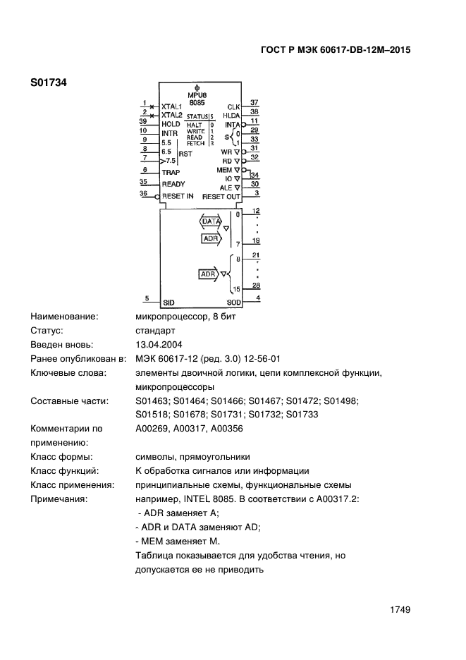 ГОСТ Р МЭК 60617-DB-12M-2015