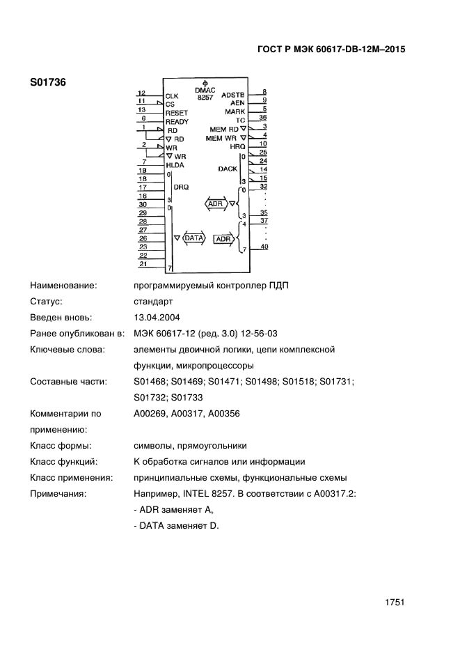 ГОСТ Р МЭК 60617-DB-12M-2015