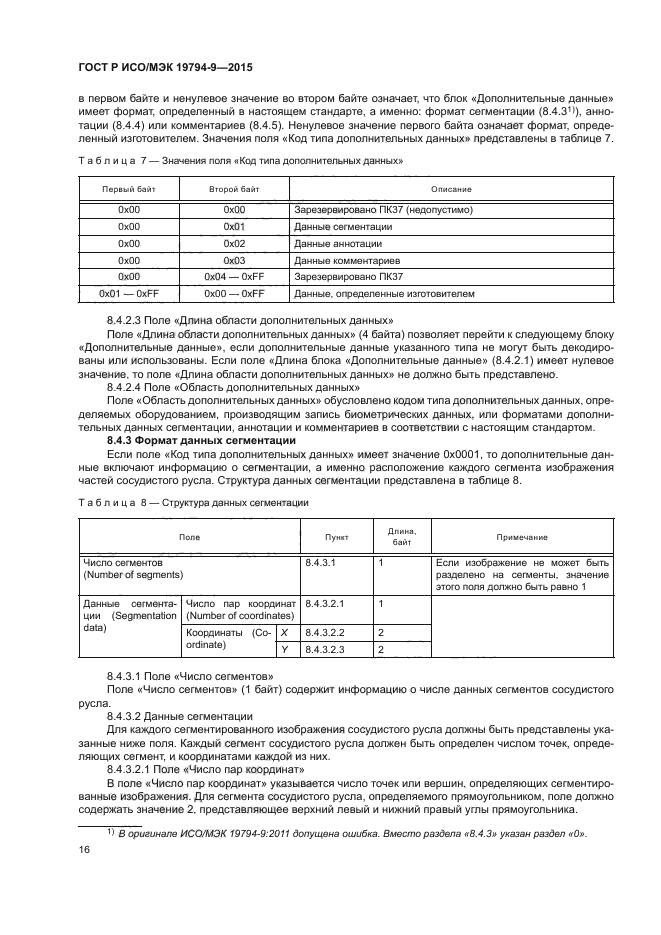 ГОСТ Р ИСО/МЭК 19794-9-2015