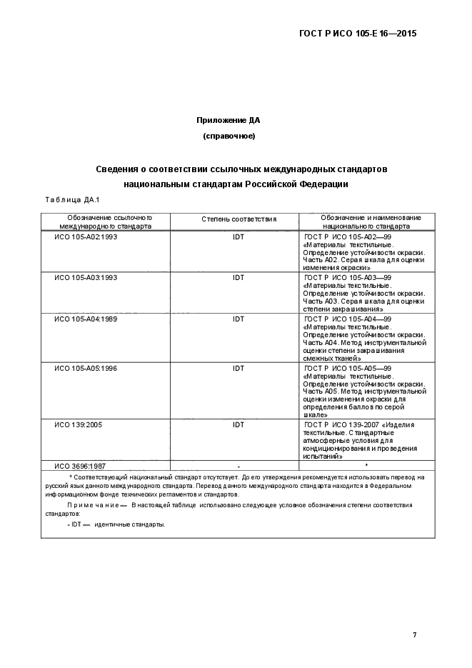 ГОСТ Р ИСО 105-Е16-2015