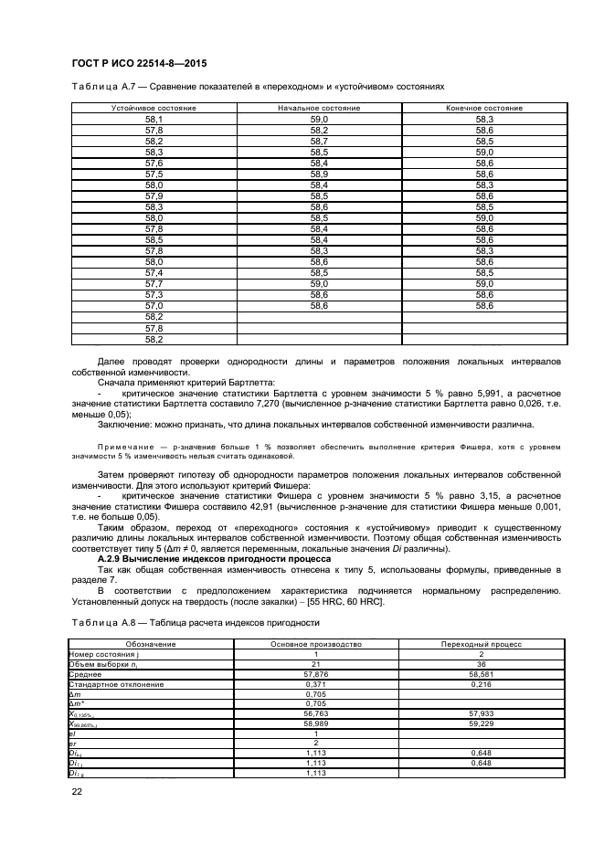 ГОСТ Р ИСО 22514-8-2015