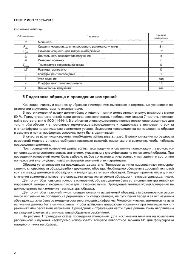 ГОСТ Р ИСО 11551-2015