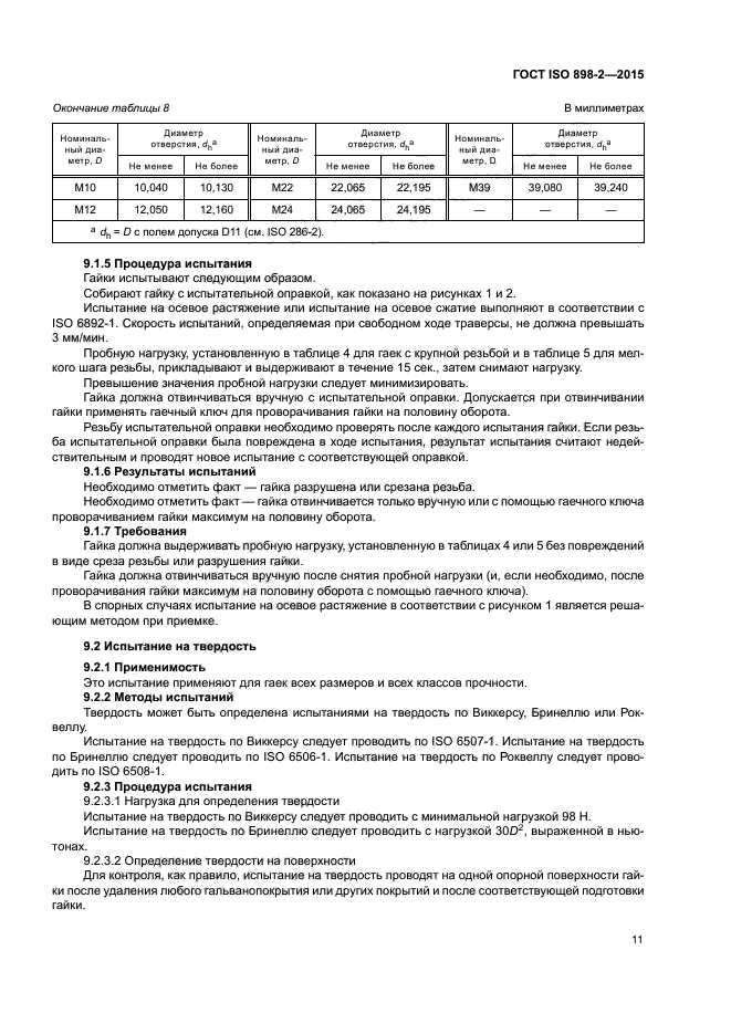 ГОСТ ISO 898-2-2015