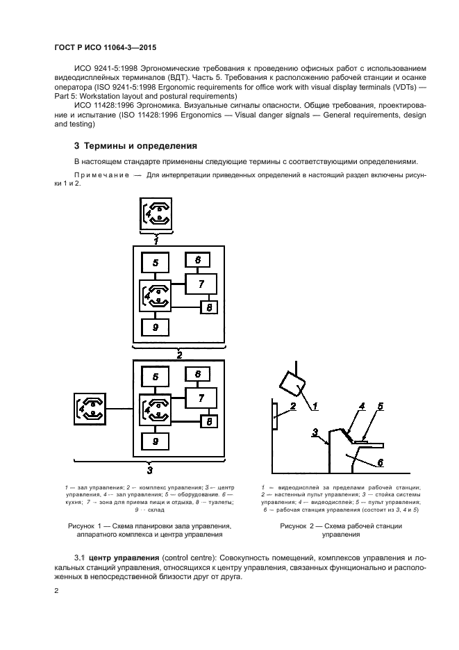 ГОСТ Р ИСО 11064-3-2015