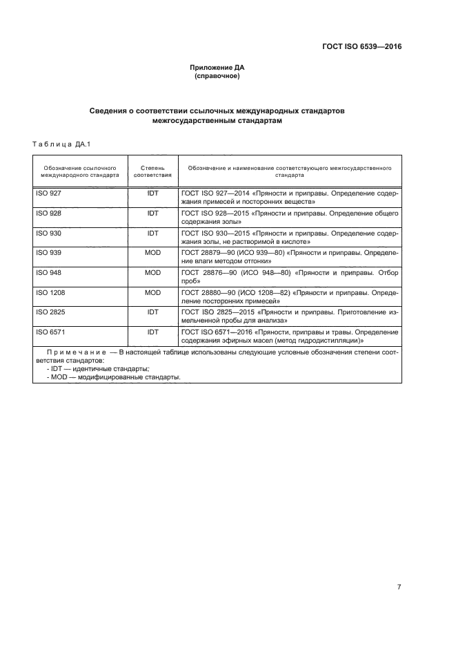 ГОСТ ISO 6539-2016