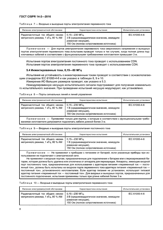 ГОСТ CISPR 14-2-2016