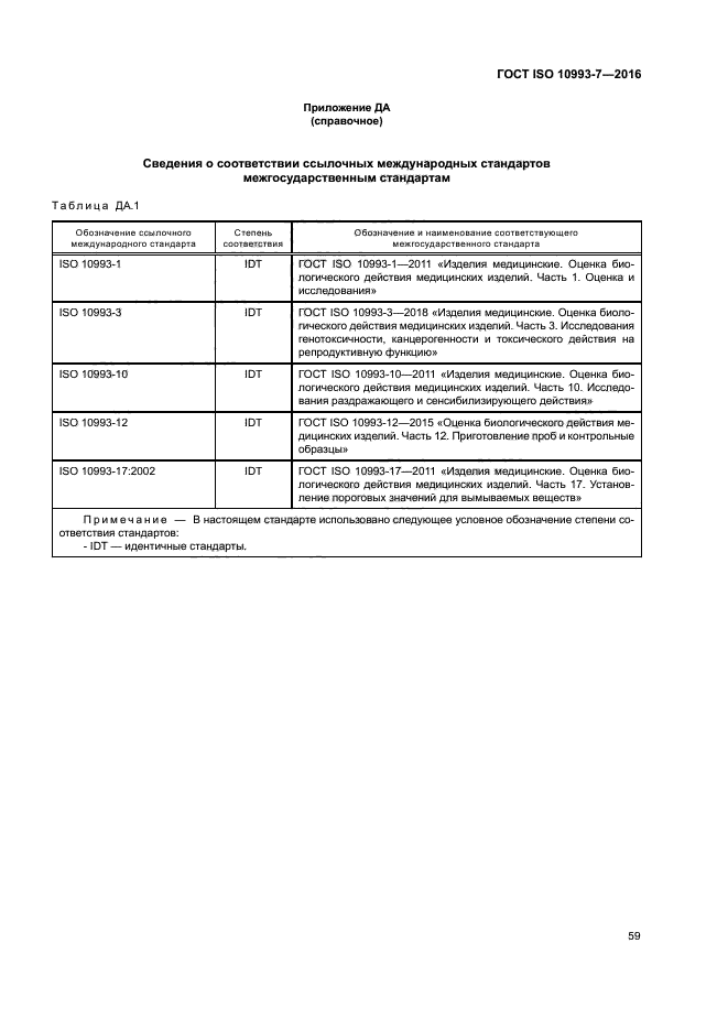 ГОСТ ISO 10993-7-2016