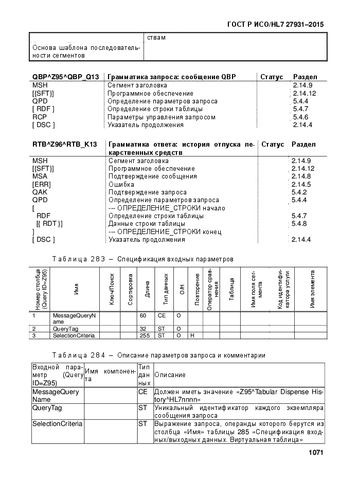 ГОСТ Р ИСО/HL7 27931-2015