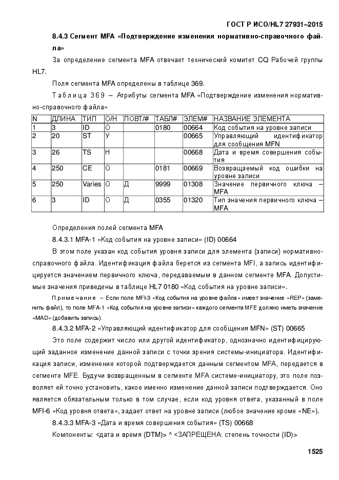 ГОСТ Р ИСО/HL7 27931-2015