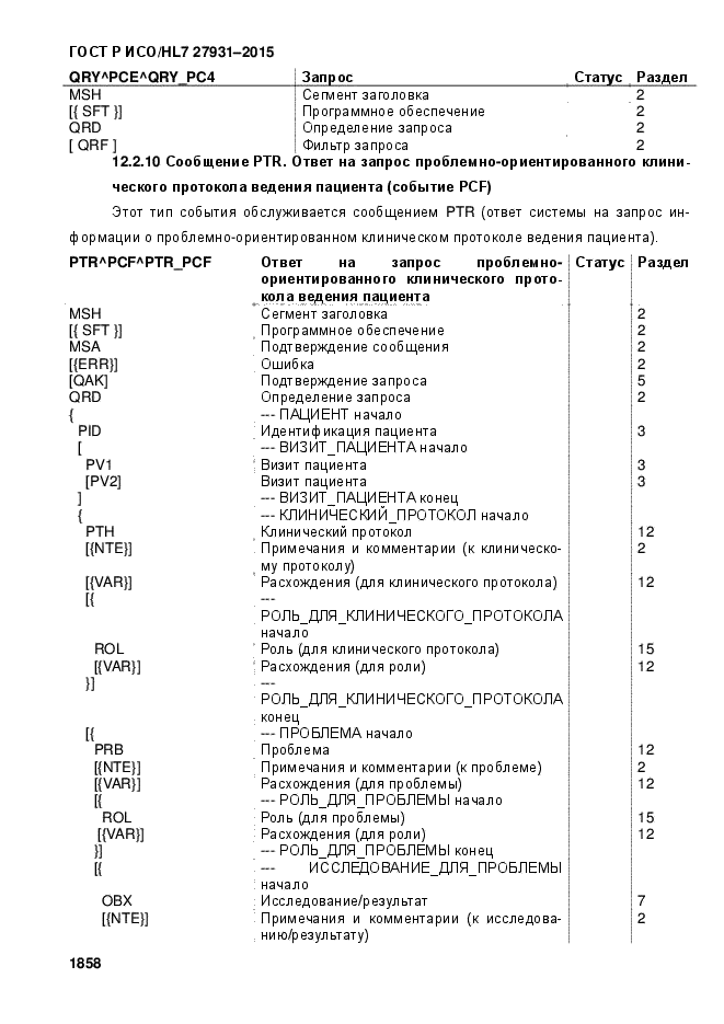 ГОСТ Р ИСО/HL7 27931-2015