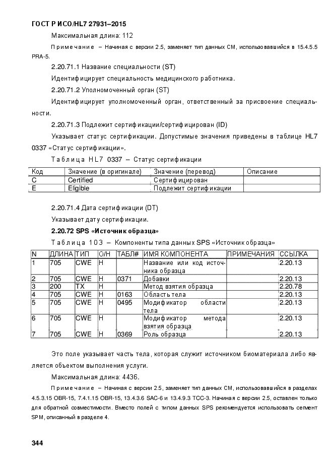 ГОСТ Р ИСО/HL7 27931-2015