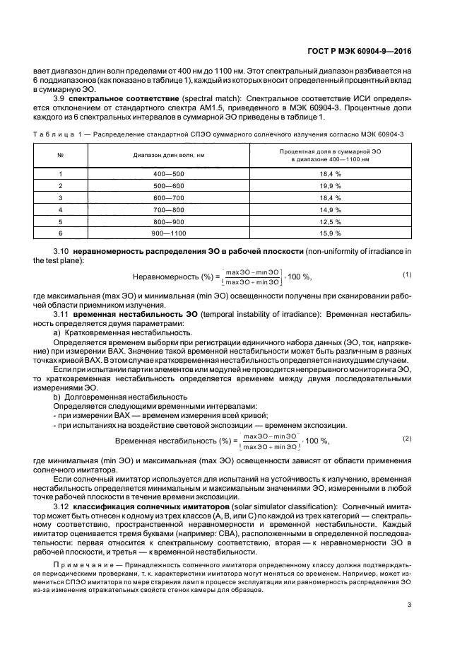 ГОСТ Р МЭК 60904-9-2016