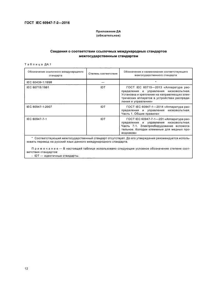 ГОСТ IEC 60947-7-2-2016