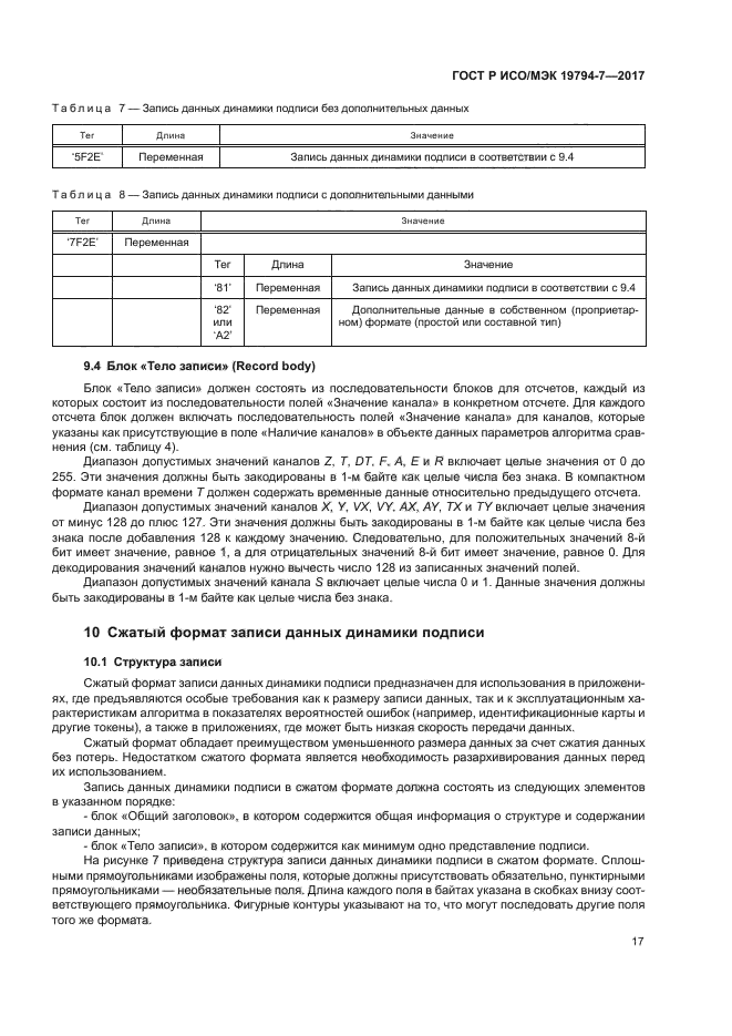 ГОСТ Р ИСО/МЭК 19794-7-2017