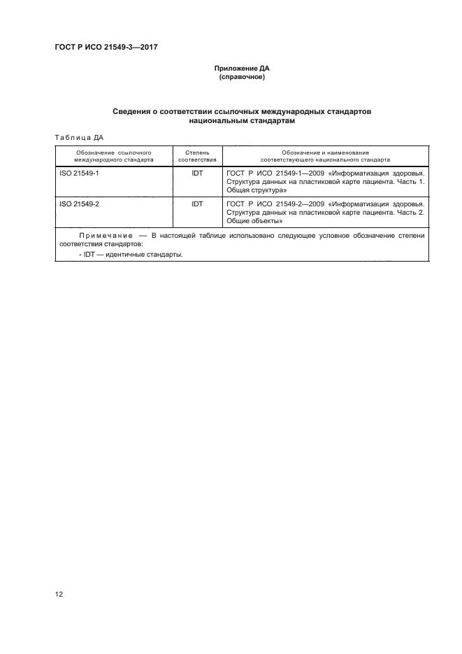 ГОСТ Р ИСО 21549-3-2017