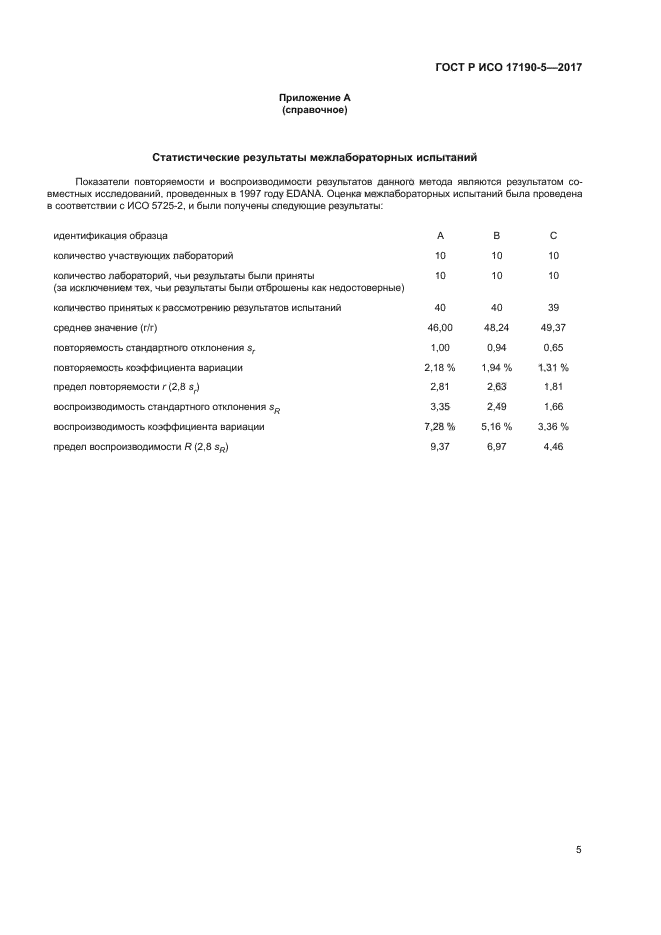 ГОСТ Р ИСО 17190-5-2017