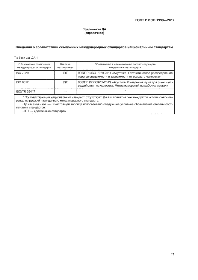 ГОСТ Р ИСО 1999-2017