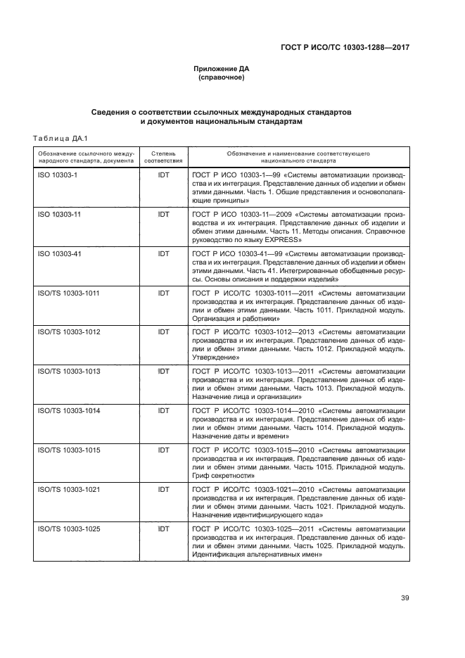 ГОСТ Р ИСО/ТС 10303-1288-2017