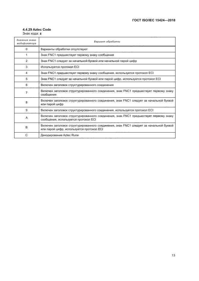 ГОСТ ISO/IEC 15424-2018