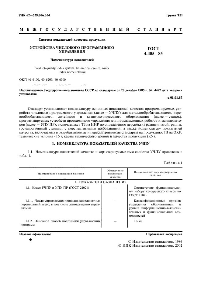 ГОСТ 4.405-85