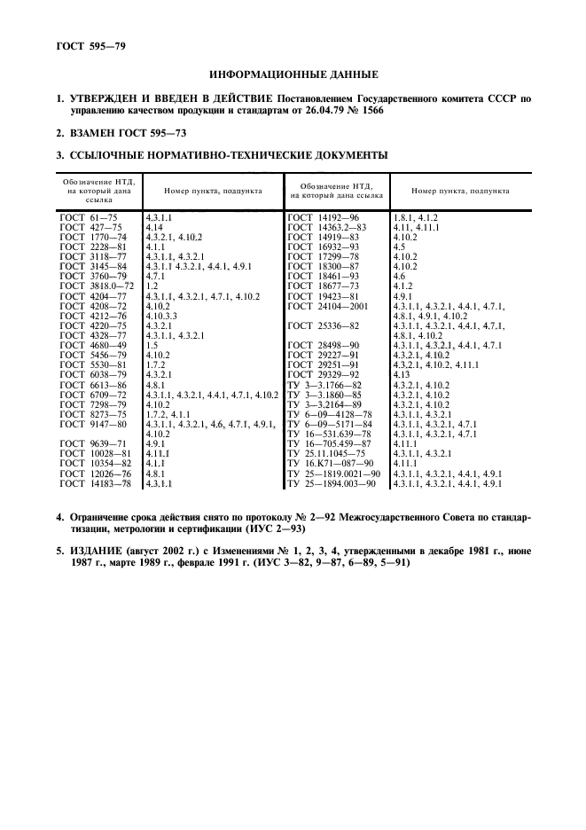 ГОСТ 595-79