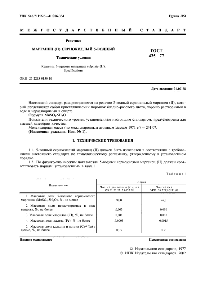 ГОСТ 435-77