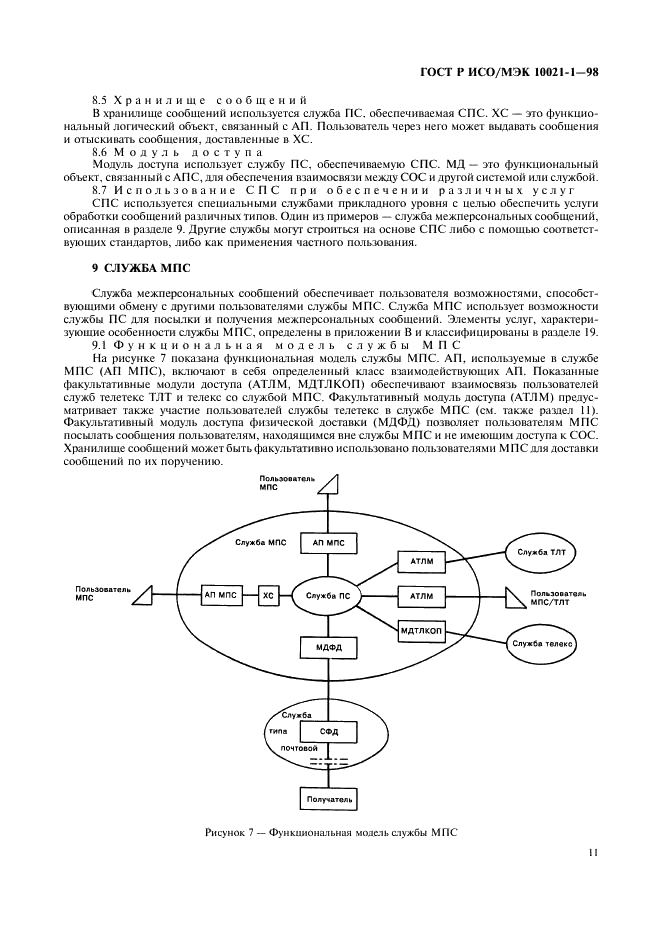 ГОСТ Р ИСО/МЭК 10021-1-98