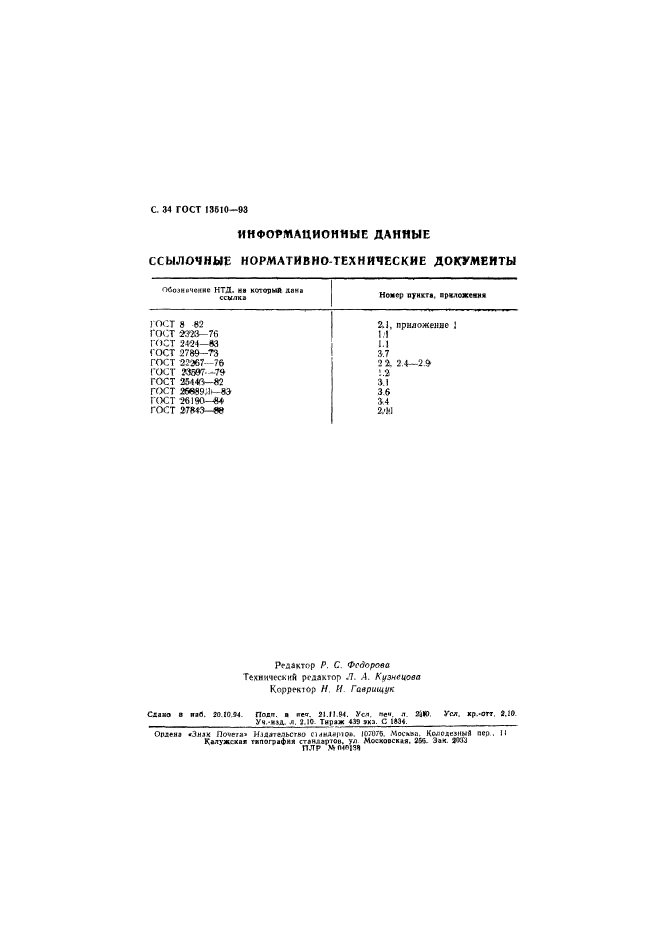 ГОСТ 13510-93