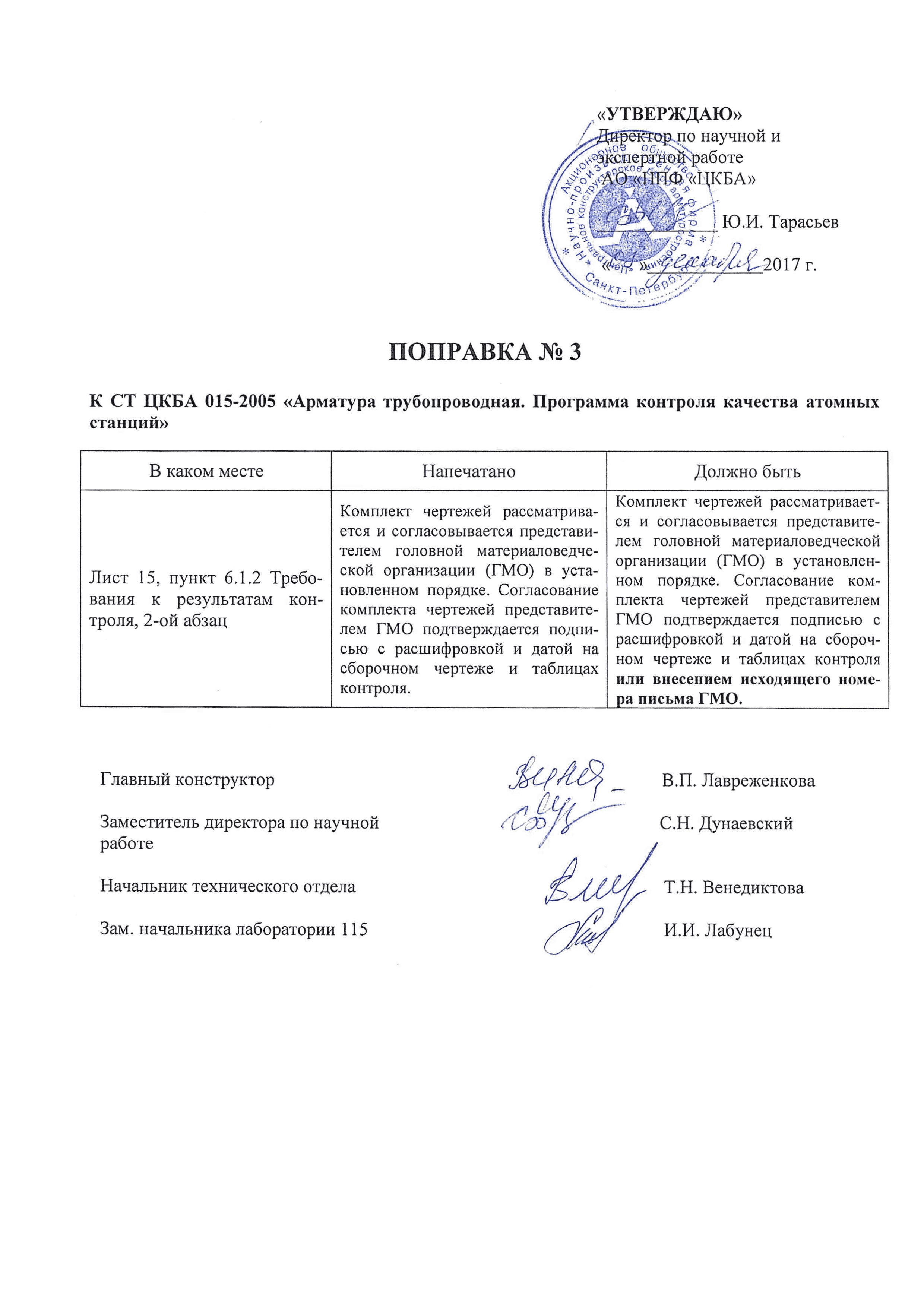 поправка № 3