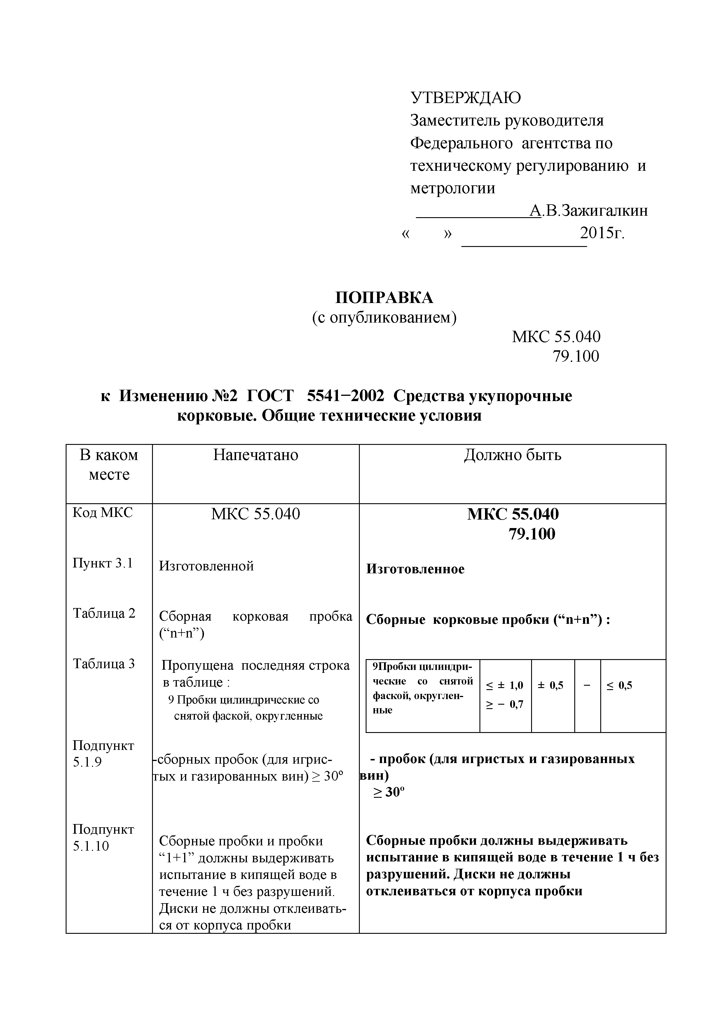 Поправка к Изменению № 2