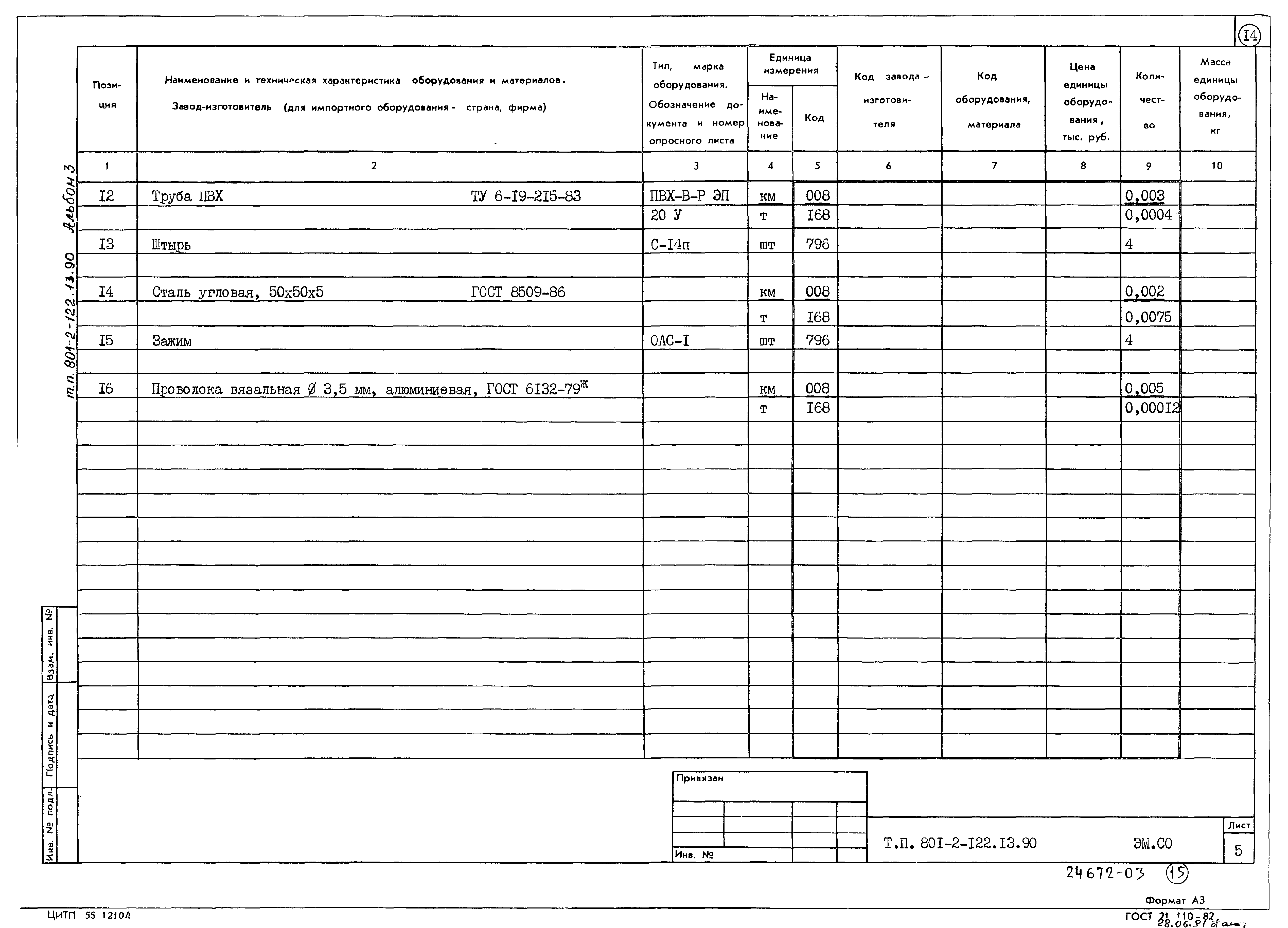 Зональный типовой проект 801-2-122.13.90