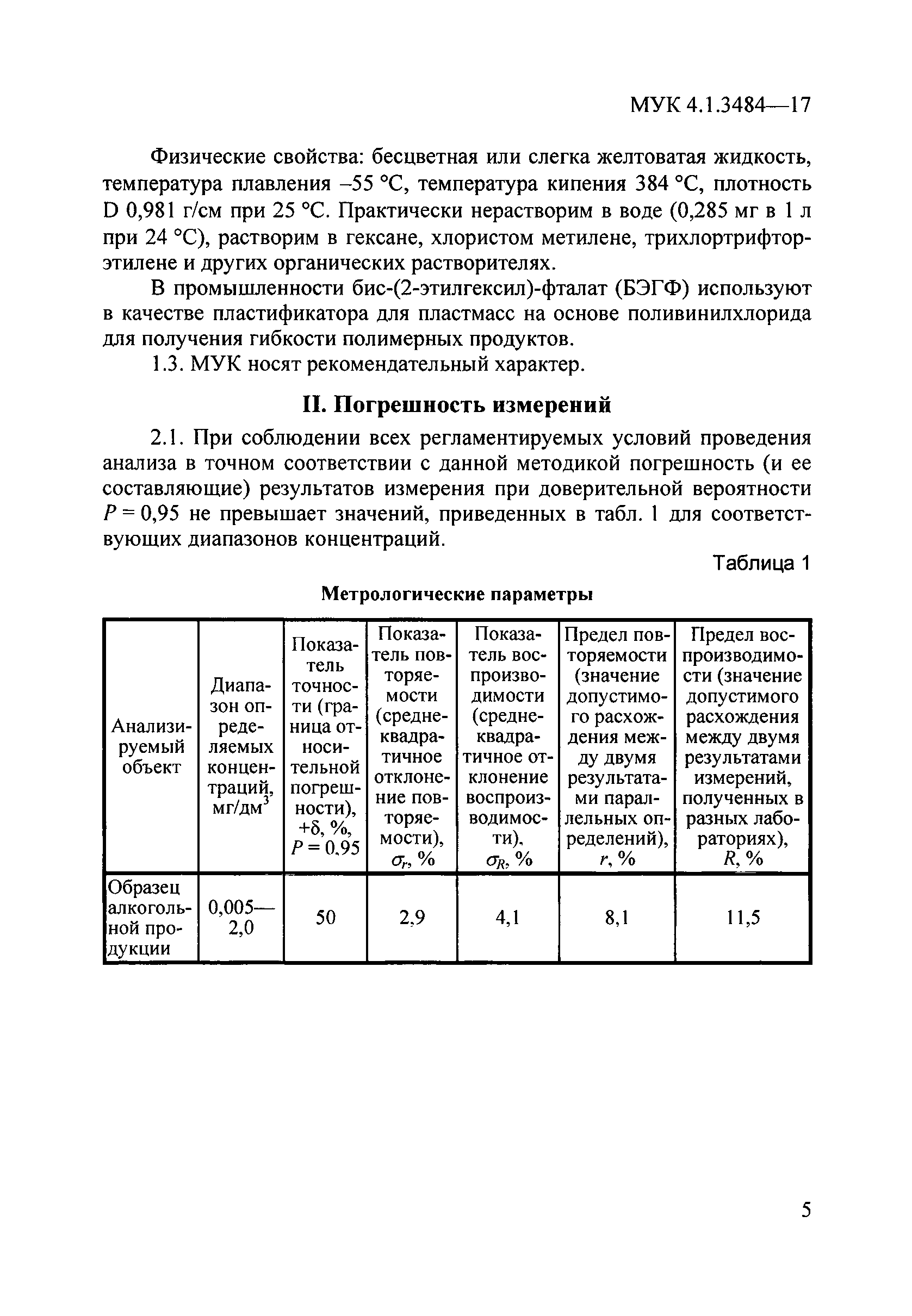 МУК 4.1.3484-17