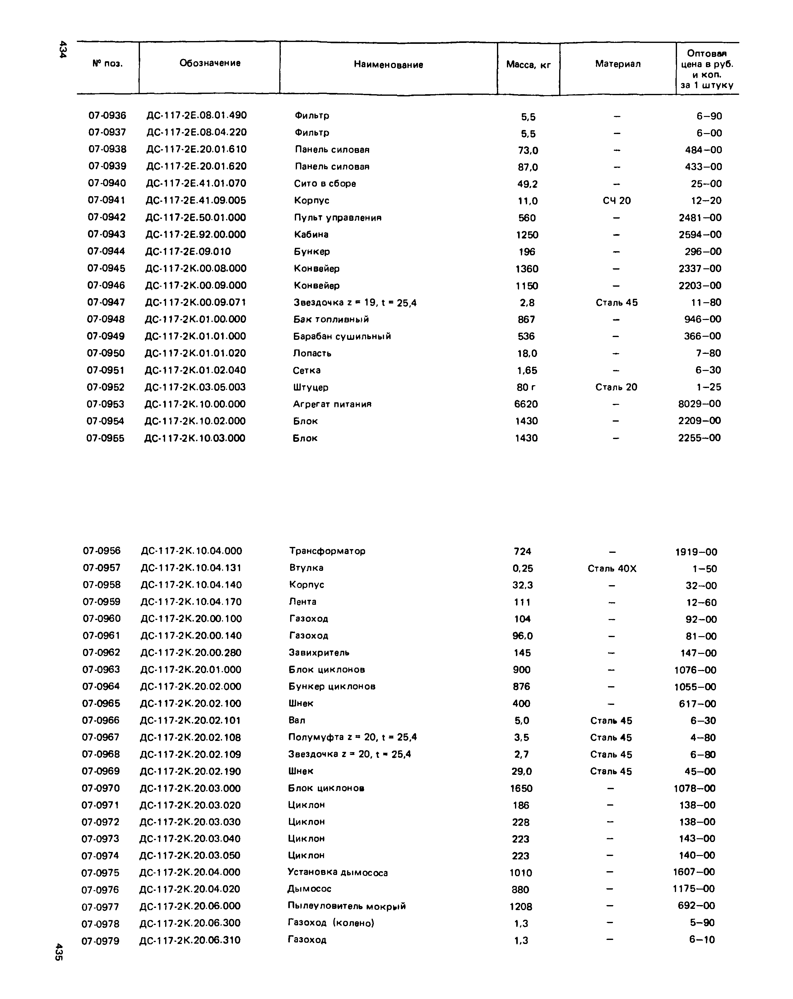 Прейскурант 27-01-49